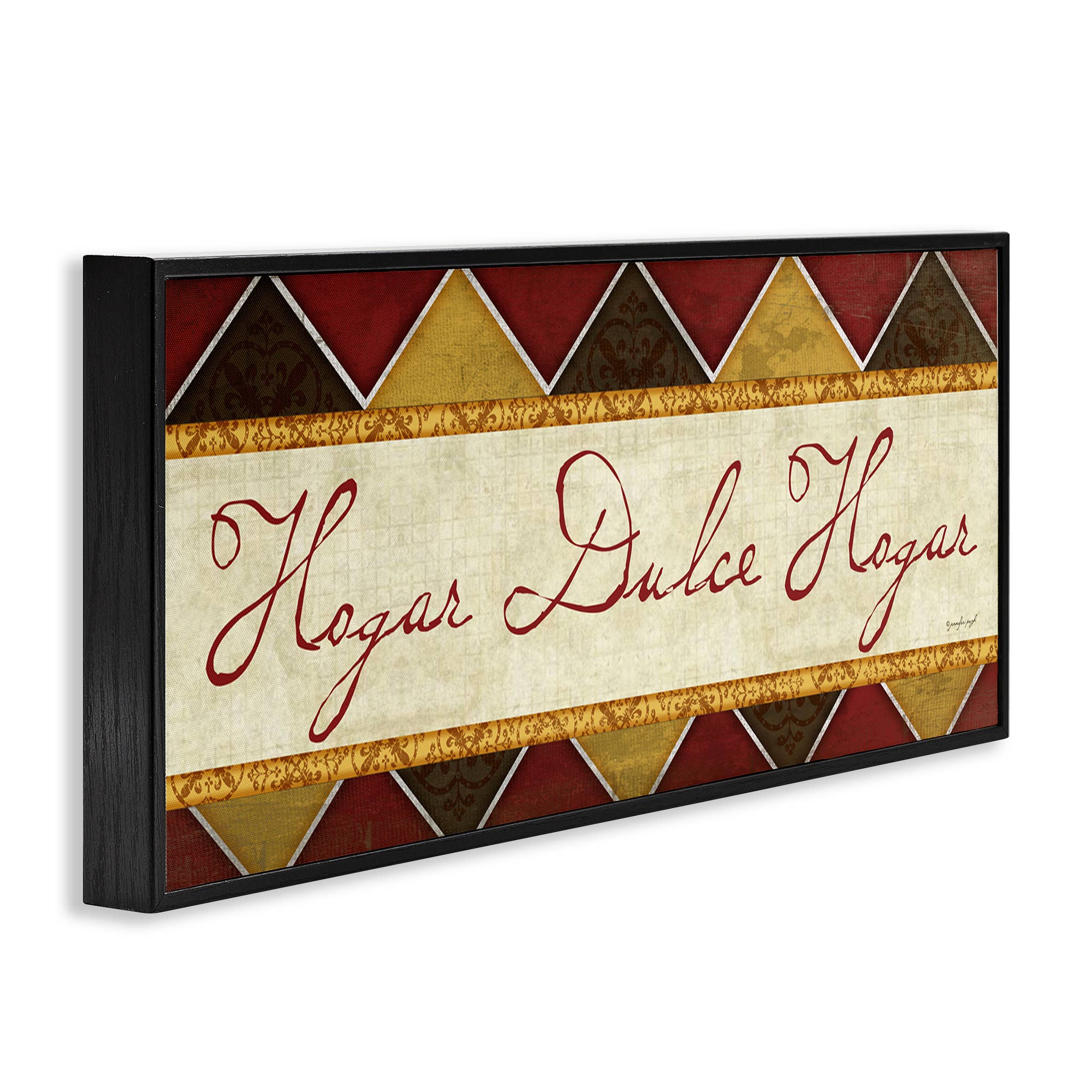 Stupell Industries - Wholesale Wall Decor - Kids & Baby - Hogar Dulce Hogar Patrón Tradicional Framed Giclee Art2