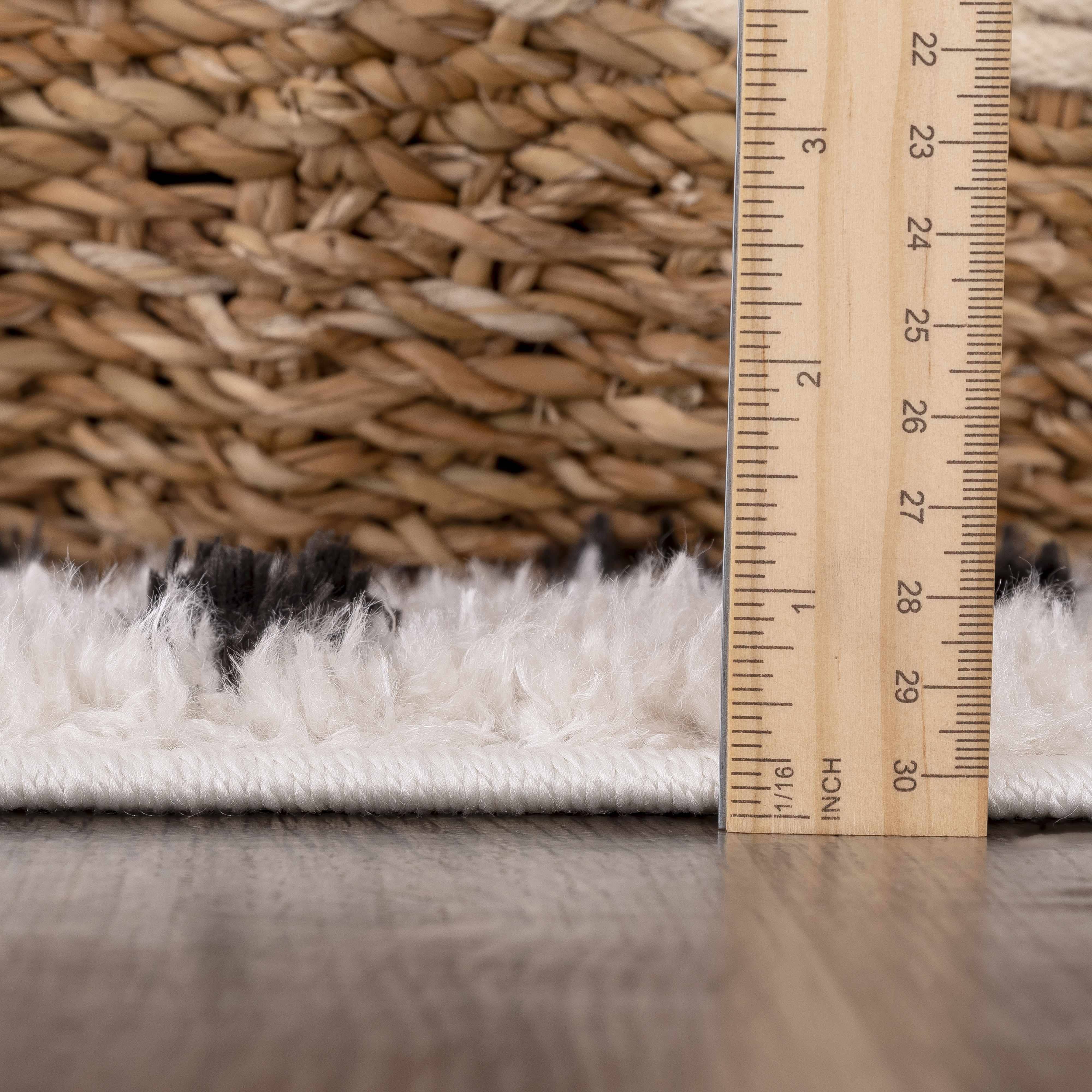 Hauteloom - Wholesale Area Rug - Cansu Black & White Dotted Area Rug11