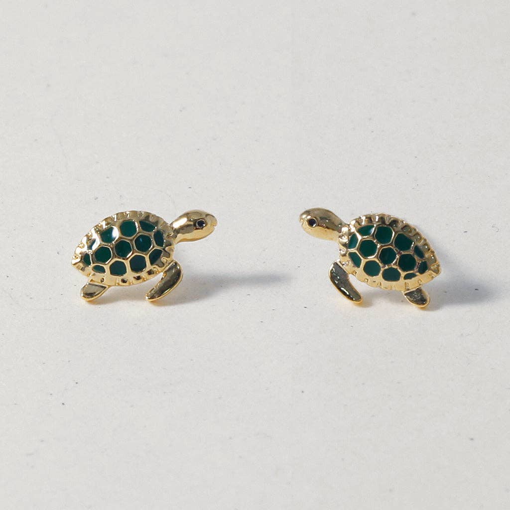 INKI STUDIO - Wholesale Stud/Post Earrings - Turtle Power, earrings1