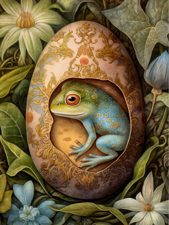 Easter Eggs: Frog | Card Fripperies for wholesale by Fripperies