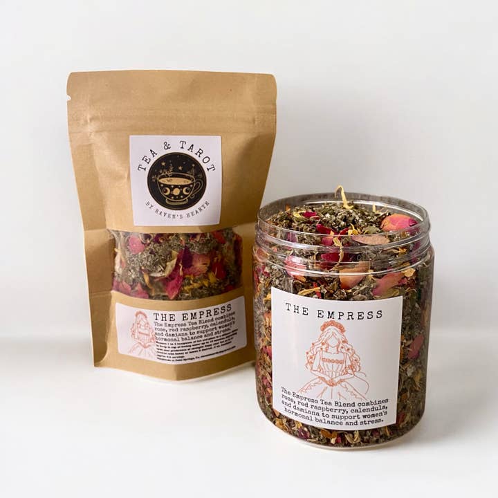 Raven’s Hearth - Wholesale Loose Tea - The Empress Tea Blend | Supports women/stress relief .5 oz3