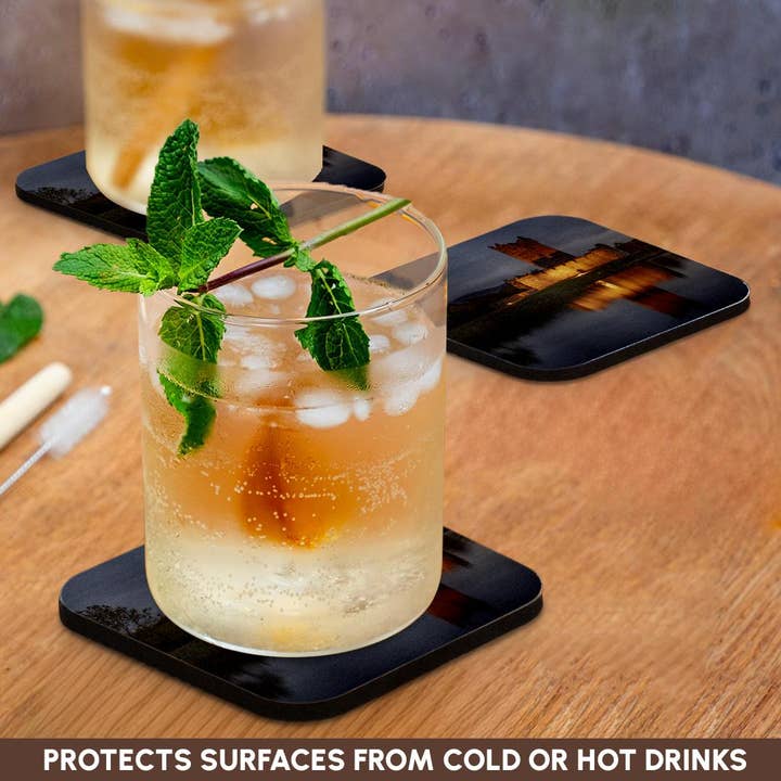 3dRose - Wholesale Coasters - 3dRose, Historic Ross Castle at dusk in Killarney NP, Ireland, Coaster9