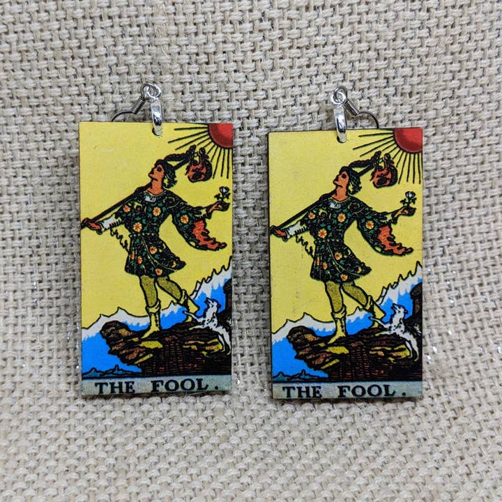 Iamsonotcool - Wholesale Dangle Earrings - Tarot Card Earrings - The Fool3