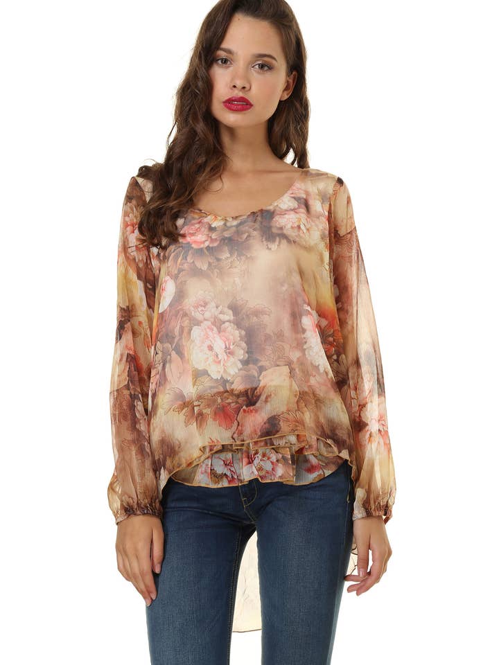 Chiffon blouse - AN-190169 for wholesale by BanBat