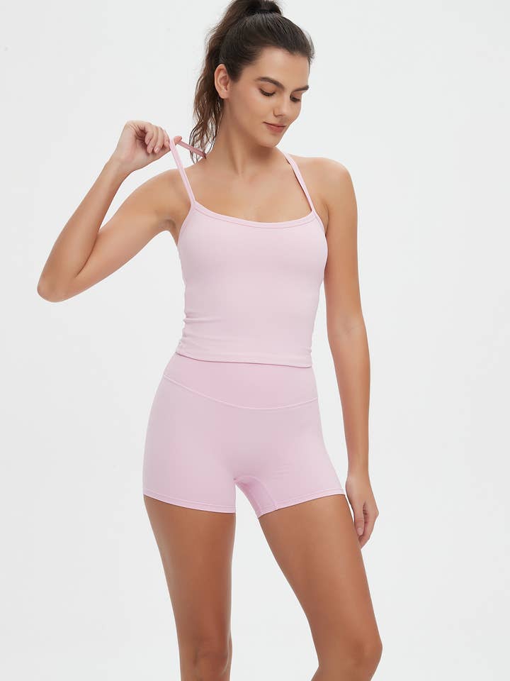 Mantra Active - Wholesale Activewear Set - Women's - Vesper Halter Neck Sports Bra & Shorts Activewear Set4