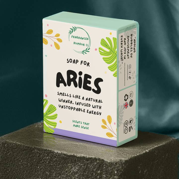 Regalo Divertente di Sapone Zodiacale Ariete per la vendita all'ingrosso da parte di Fragranced Humour