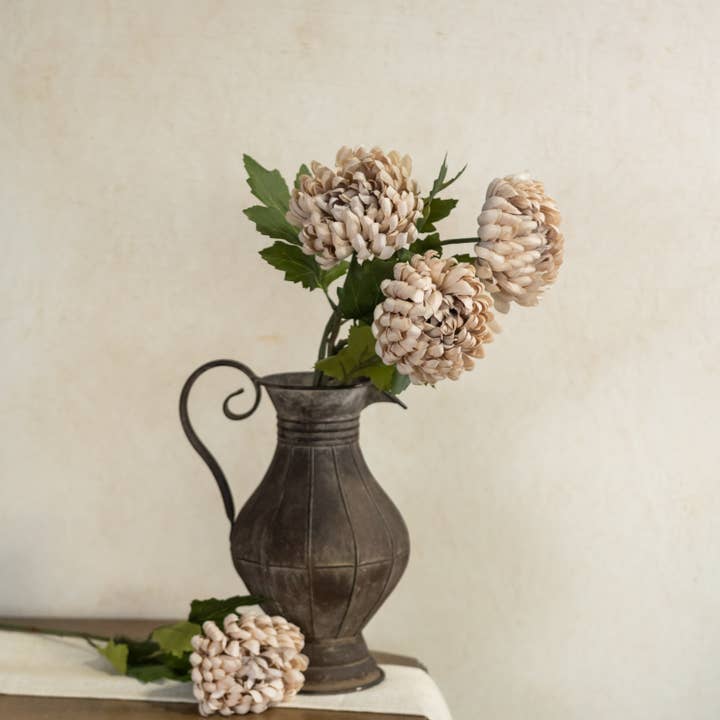 Ragon House - Wholesale Artificial Flowers - 24.5" AUTUMN CREAM MUM SPRAY1