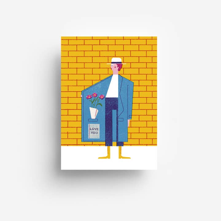 Blomsterforhandler Postkort DIN A6 for engroshandel hos jungwiealt