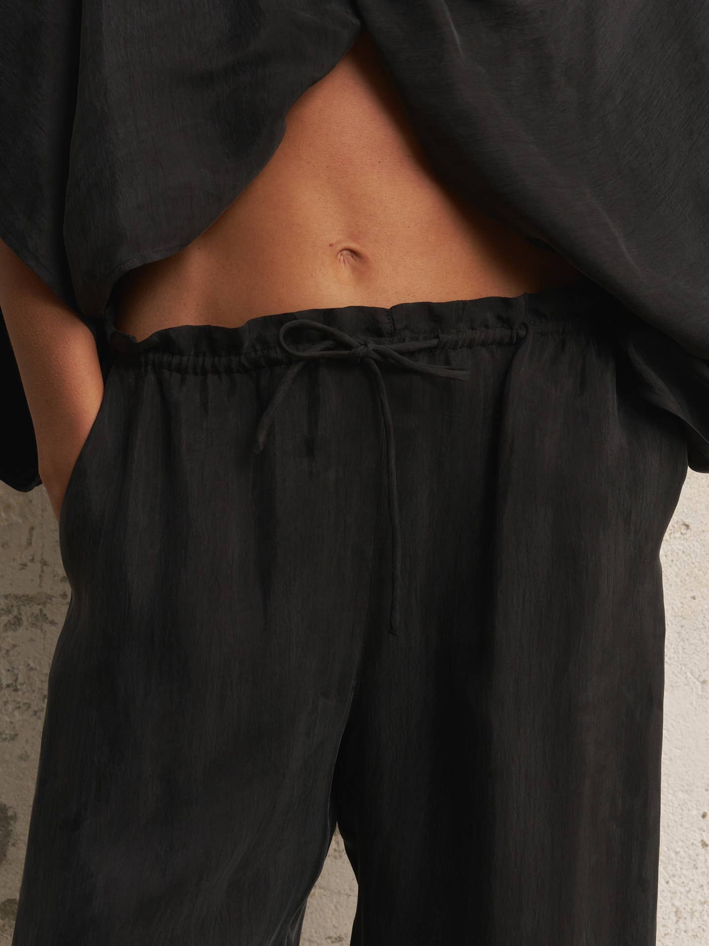 Wholesale Lucid Flow Tie Pants - Black for your store - Faire