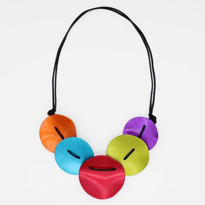 Multi Color Opaline Drift Necklace for wholesale by Sylca Designs