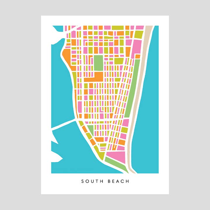 Faraway Places Paper - Wholesale Postcard Set - Miami, Palm Beach Neighborhood Print Postcards - Set of 103