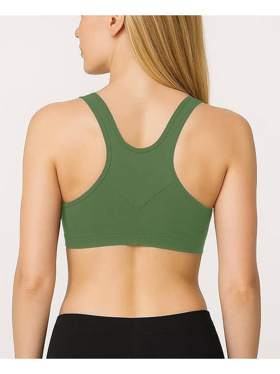 I-Wear Brands - Wholesale Sports Bra - Women's - Women's Cotton Racerback Pull-Over Sports Bra9