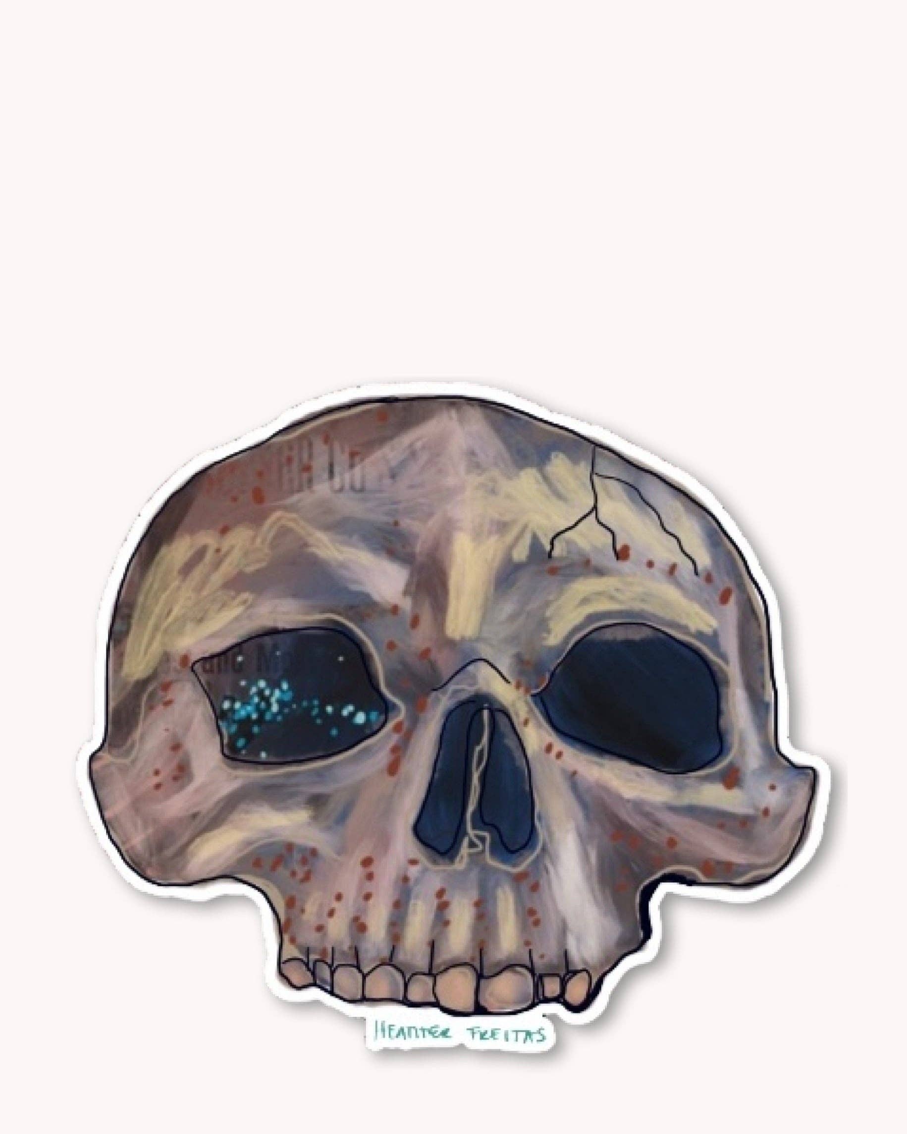 Heather Freitas - Wholesale Sticker - Skull Sticker0