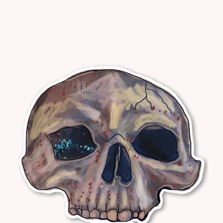 Heather Freitas - Wholesale Sticker - Skull Sticker