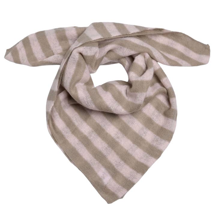 Cashmere Bandana Stripe-cs i Taupe för wholesale av cute stuff GmbH