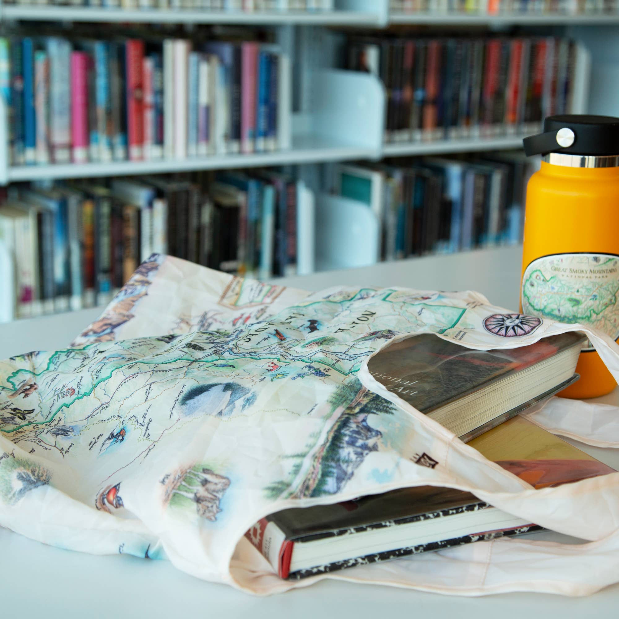 XPLORER MAPS – wholesale Tote bag – Unisex – North Carolina State Map Pouch Tote Bag – Reusable & Compact1