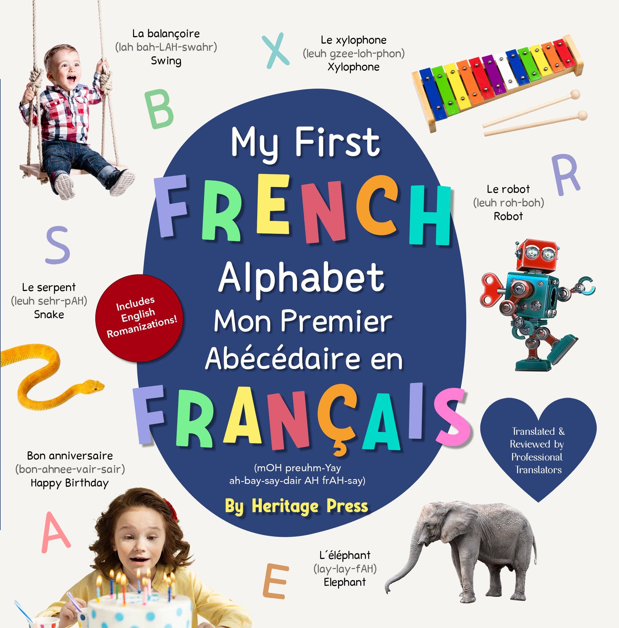 Heritage Kids Press - Wholesale Preschool Book (3-5) - My First French Alphabet / Mon Premier Abécédaire en Français0