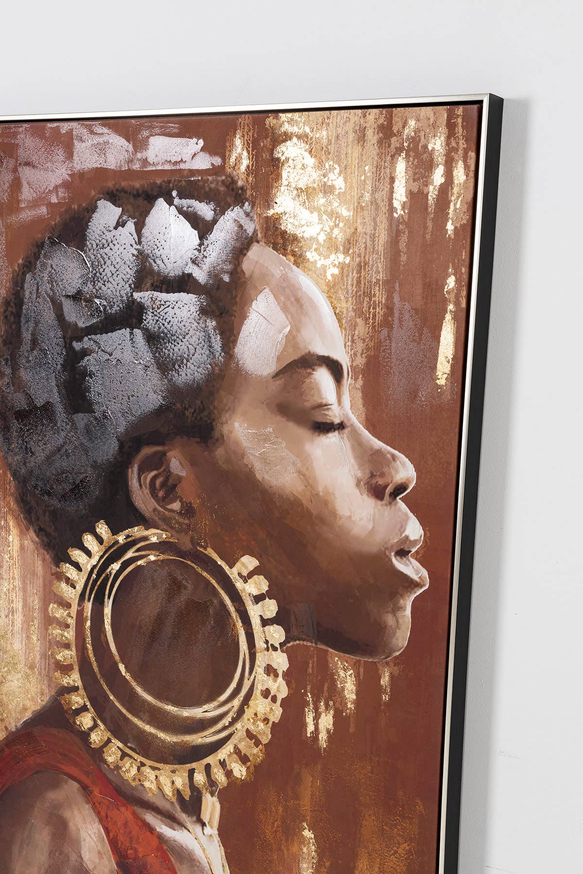 Gdeco - Wholesale Canvas Art - Picture of Girl Earrings 120*80Cm3