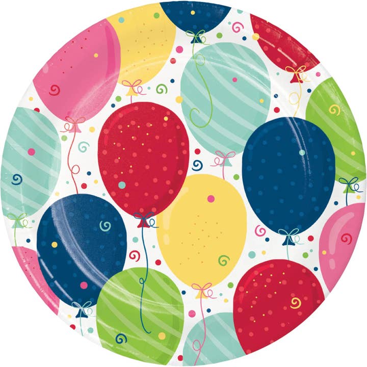 Bulk Festive Fun 10ct Sturdy Style 8.75 Inch Paper Dinner Plate (120 per Case) for wholesale by Bulk Party Decor