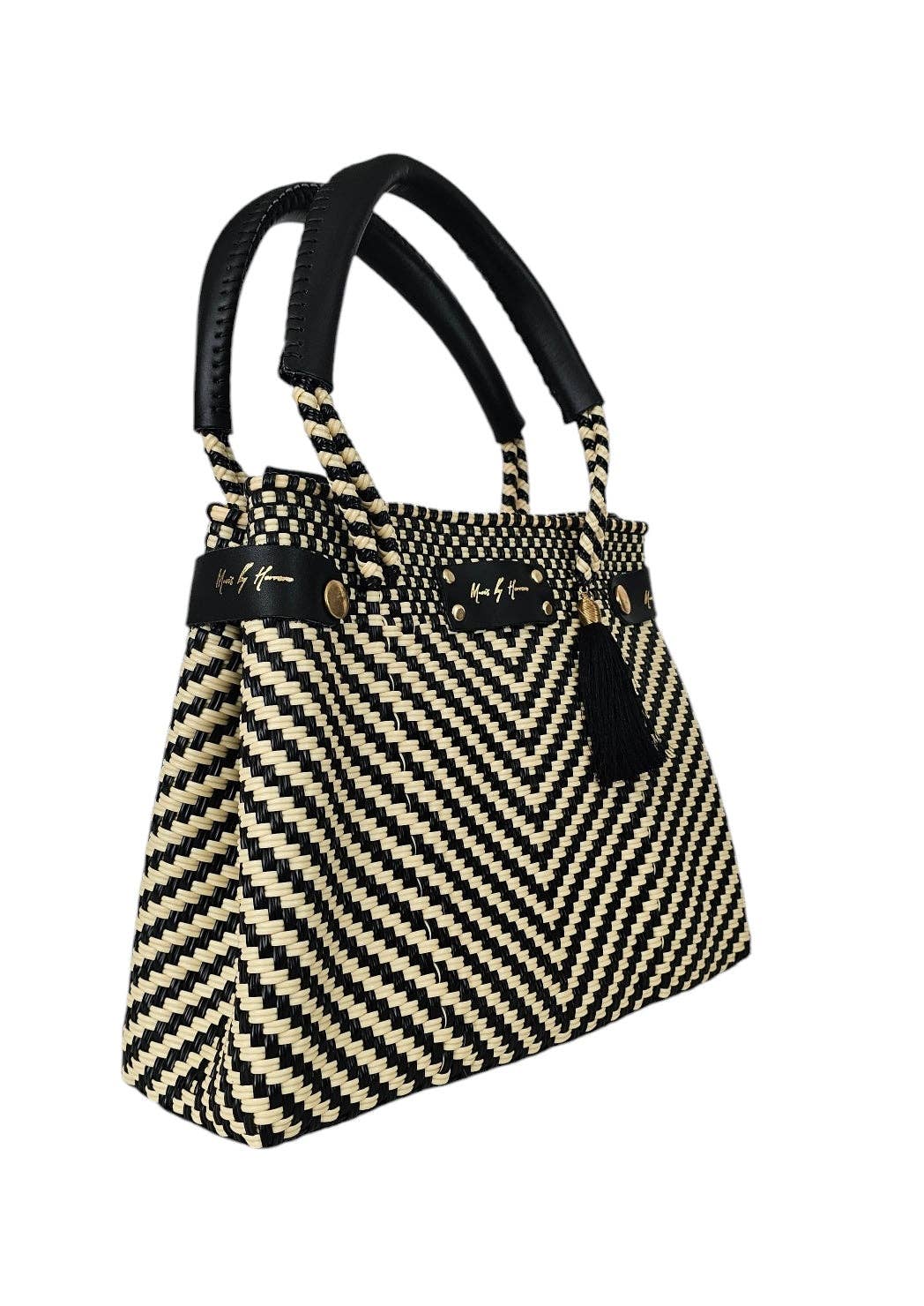 MAVIS BY HERRERA - Wholesale Crossbody Bag - Women's - Mini Less Pollution Convertible Crossbody Bag - Ivory Black Luxe4