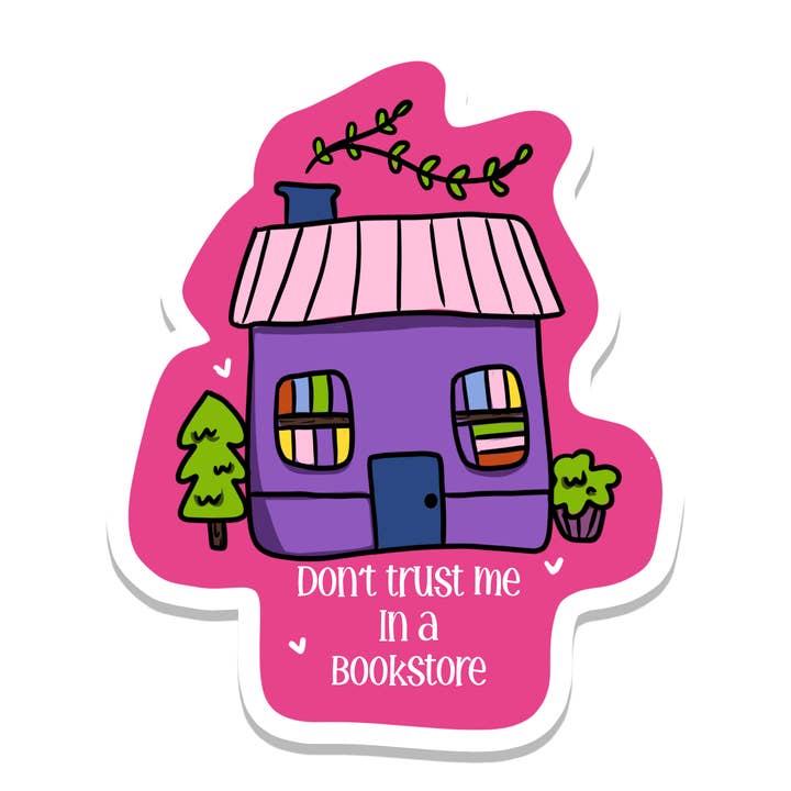 Boghandel | Bøger | Citat | Vandtæt klistermærke | 3,1" for engroshandel hos Rebel and Siren Stickers