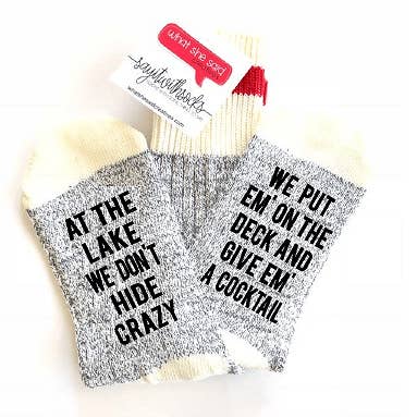 Meias Cocktails No Lago por atacado de What She Said Creatives