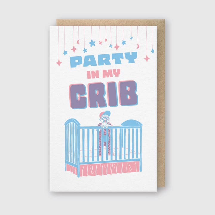 Pike Street Press - Wholesale Baby card - Party In My Crib