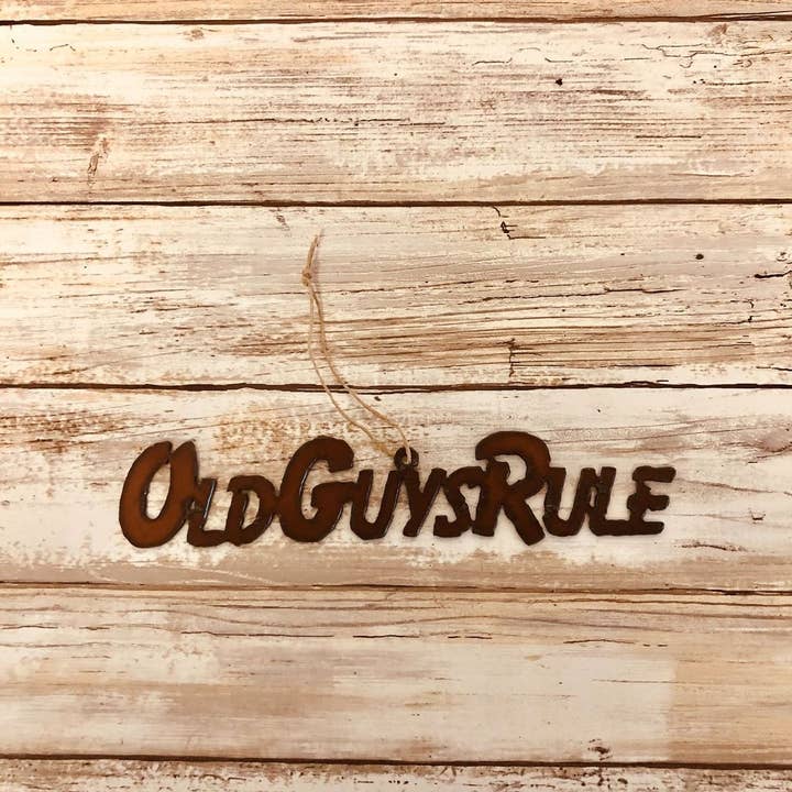 Universal Ironworks USA - Wholesale Ornament - Old Guys Rule Ornament