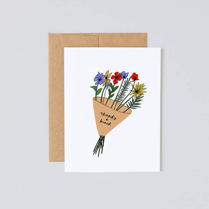 Carte de remerciement, thème floral, carte de remerciement pour la vente par Lady Lo Design