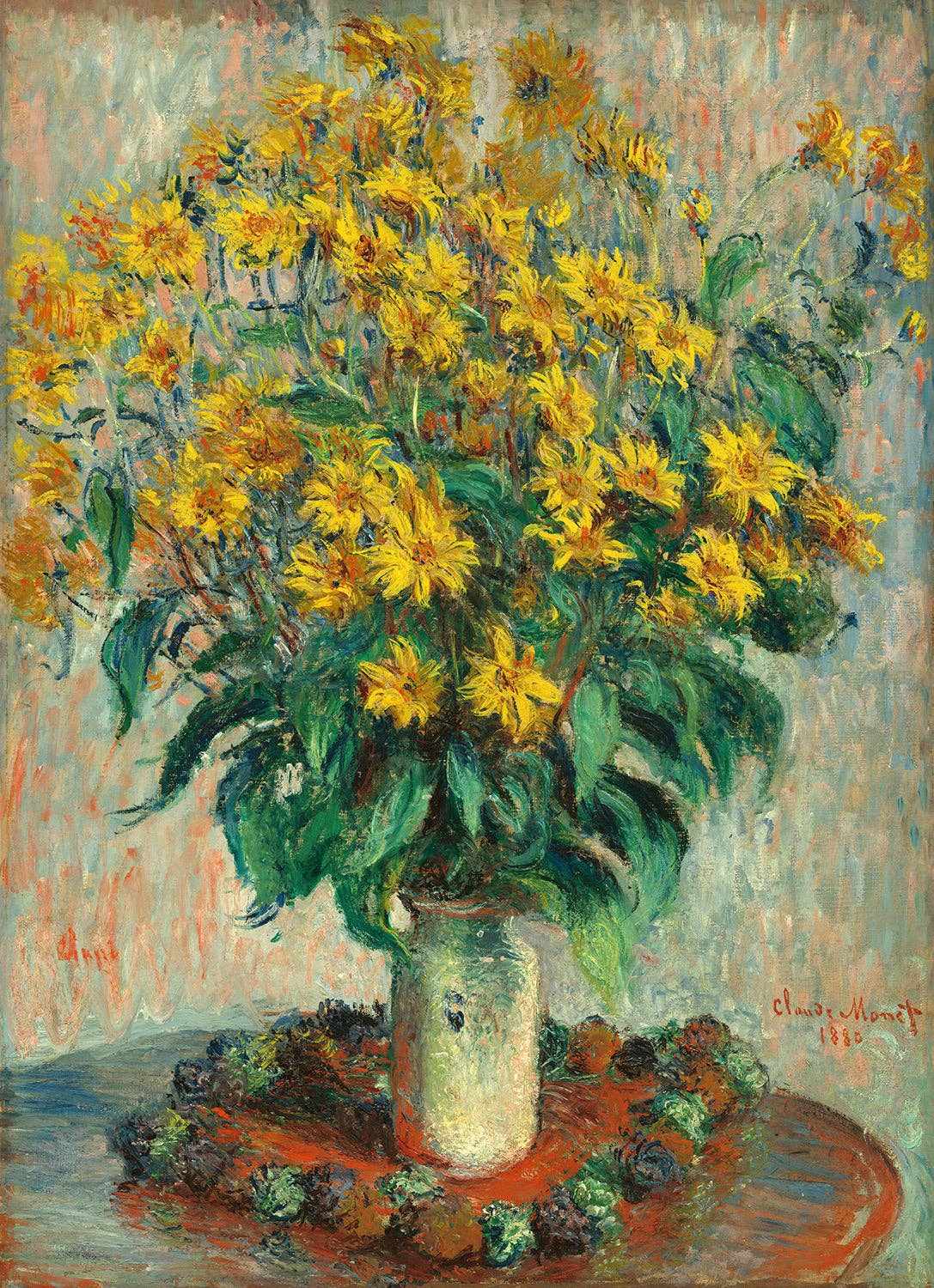 Keep Calm Collection - Wholesale Art Print - Jerusalem Artichoke Flowers by Claude Monet0