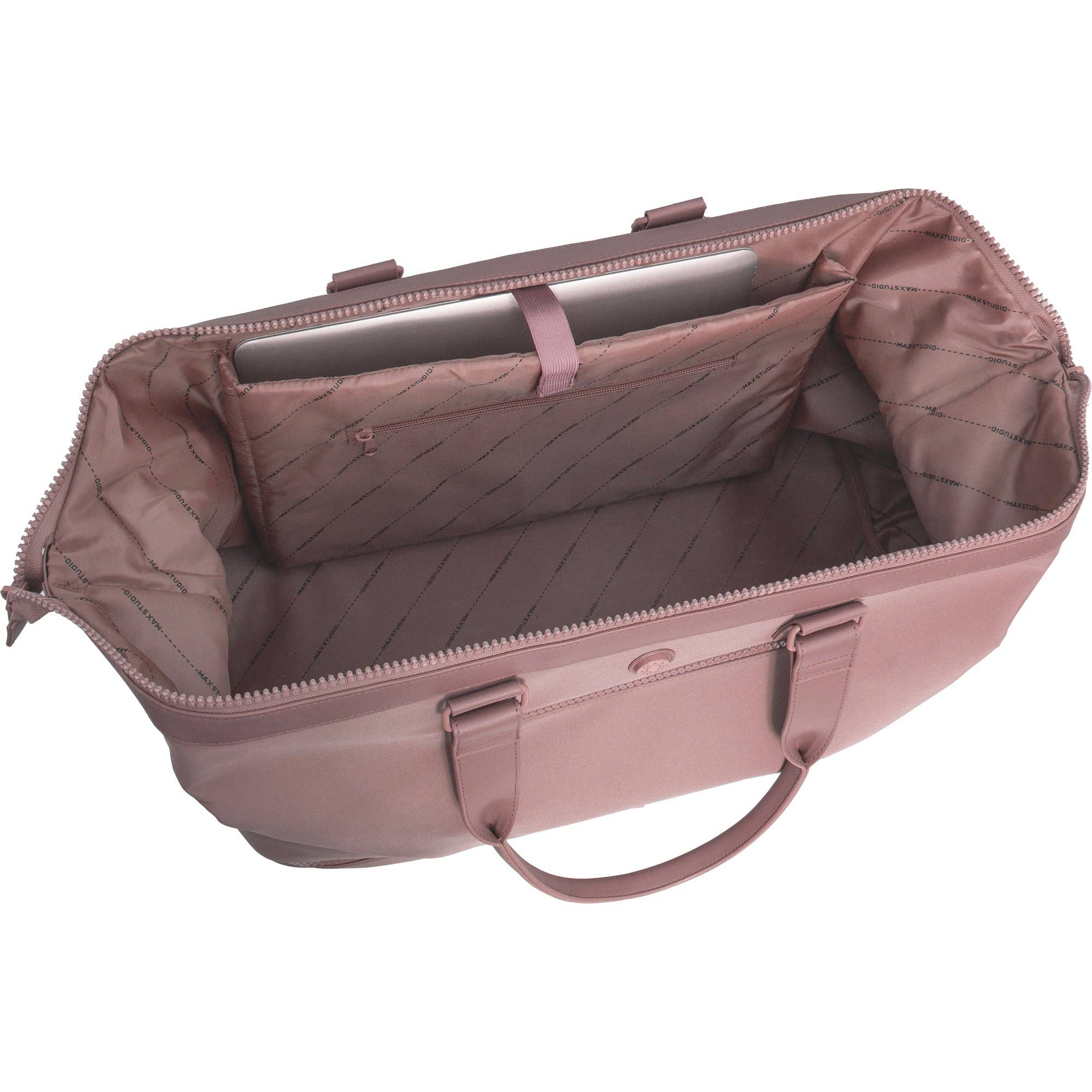 Magid - Wholesale Weekender Bag - Women's - Max Studio Sport Nylon & Faux Leather Drop Bottom Duffel Bag8