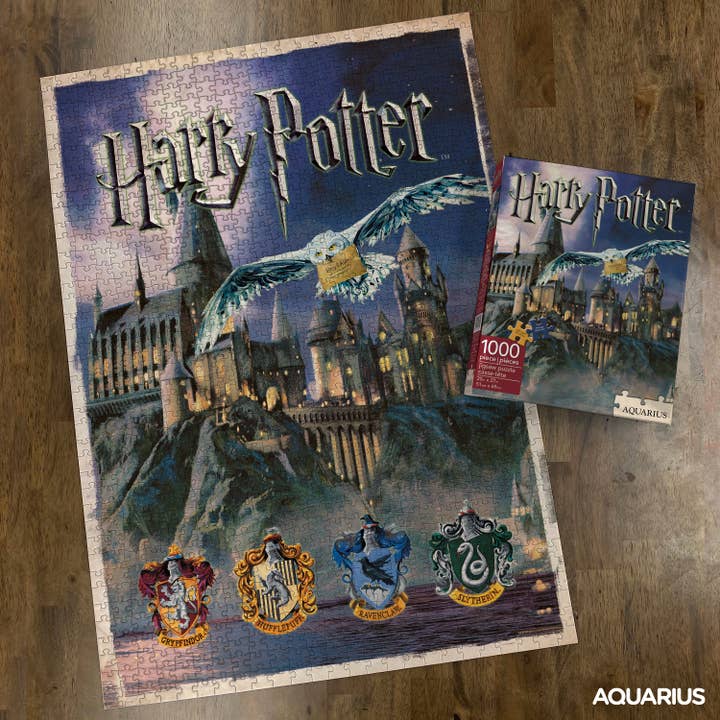 AQUARIUS, GAMAGO, ICUP, & ROCK SAWS by NMR Brands - Wholesale Puzzle - Adult - Harry Potter Hogwarts 1000 Piece Jigsaw Puzzle