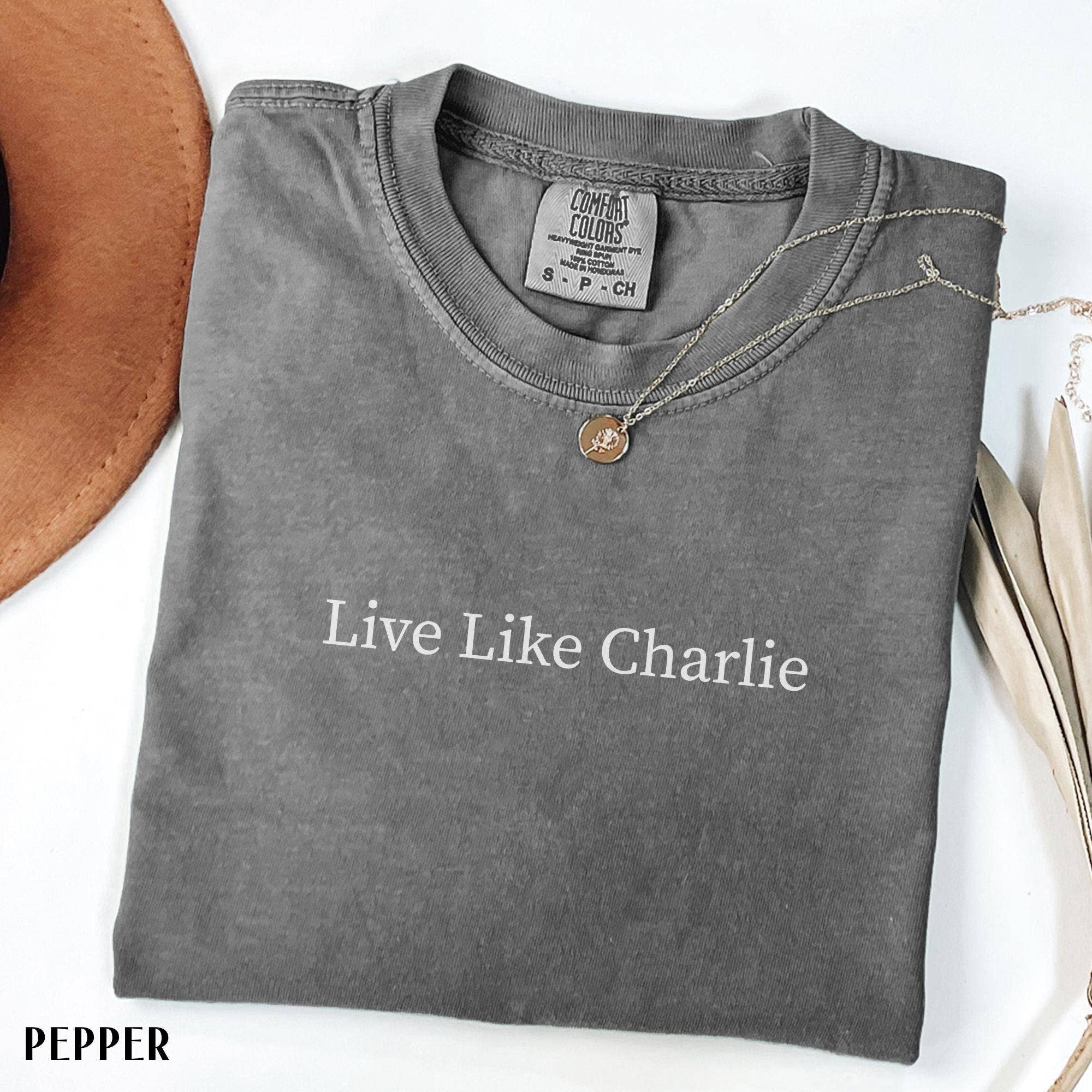 Glaime – wholesale Grafisk T-shirt - Unisex – Comfort Colors Lev som Charlie Kirk T-shirt, Be för Kirk4