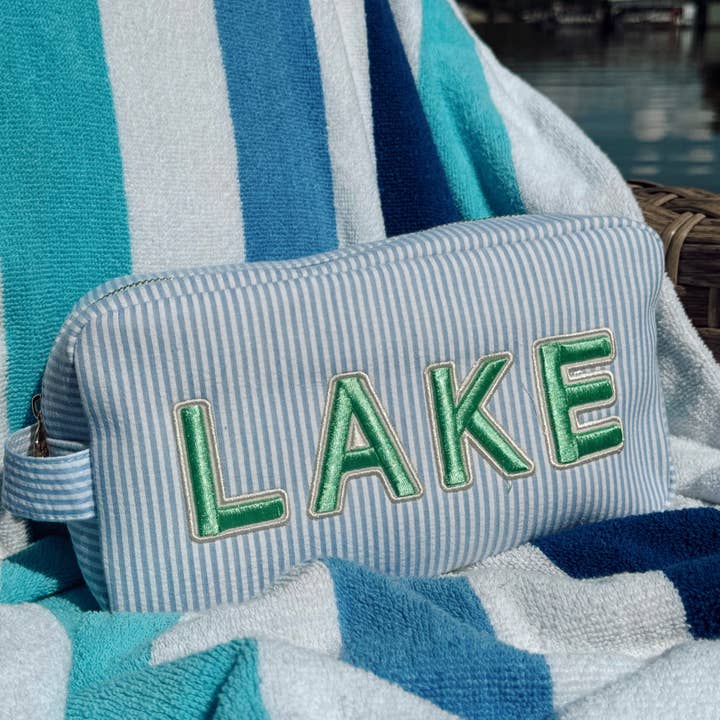 KENZKUSTOMZ - Wholesale Pouch - Women's - Lake - Blue Seersucker Large