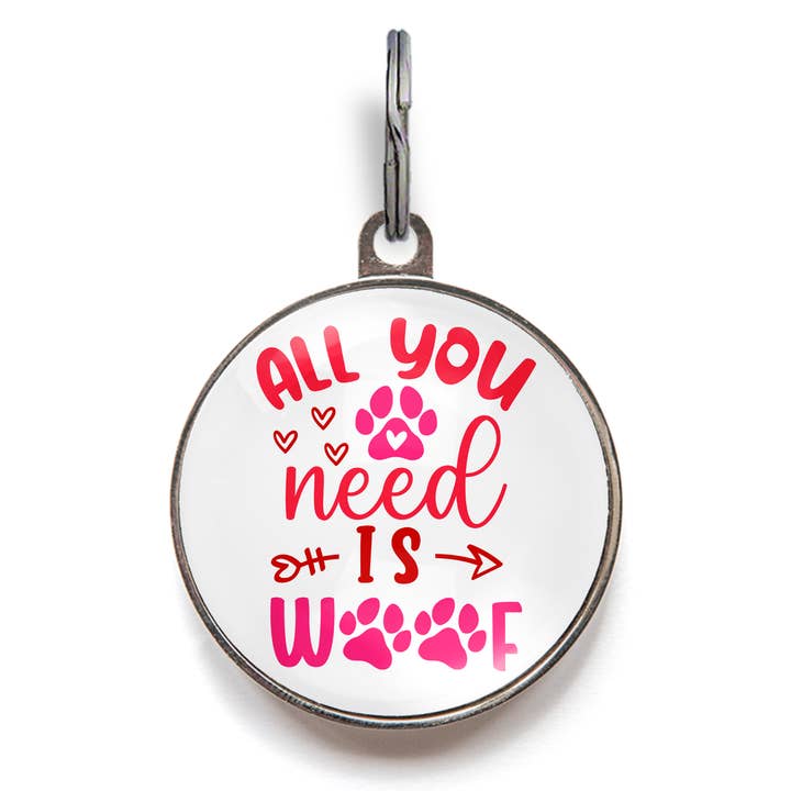 WagATudeTags - Wholesale Pet Identification Tag - Dog - All You Need Is Woof Smart Dog Tag