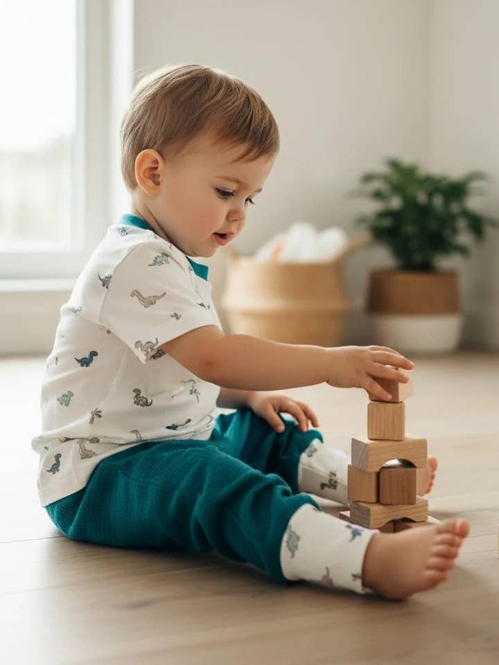 Baby- og børne-T-shirt med dinosaurer – OEKO-TEX-bomuld for engroshandel hos Küstenfieber®