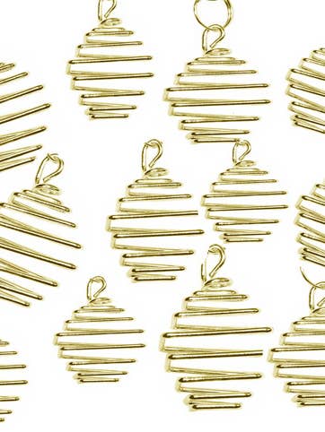 Spirales au trésor carrées dorées, 100 pièces, TSGS100 pour la vente par Starlinks Gifts