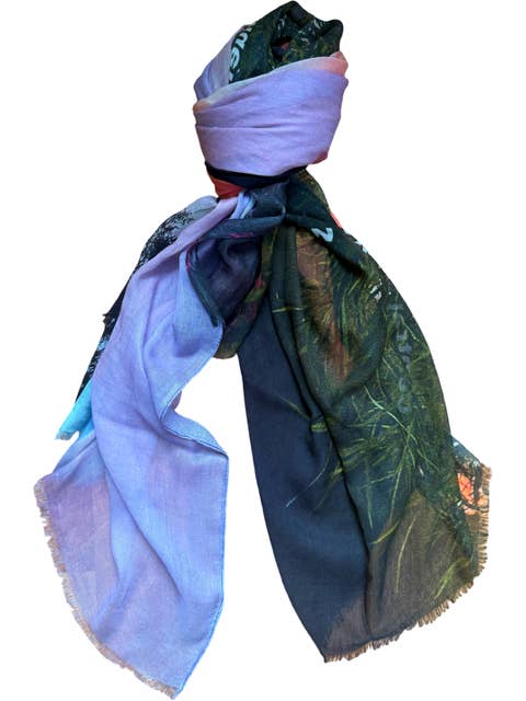 Central Park Sunset Scarf for wholesale by Manuelle Scarves