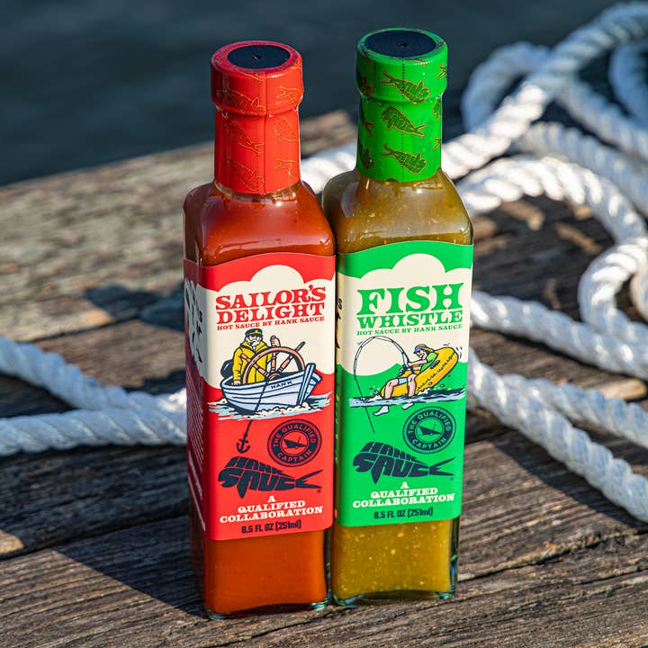 Hank Sauce - Wholesale Hot Sauce - Hank Sauce X Qualified Captain "IN THE CHANNEL" Duo Pack