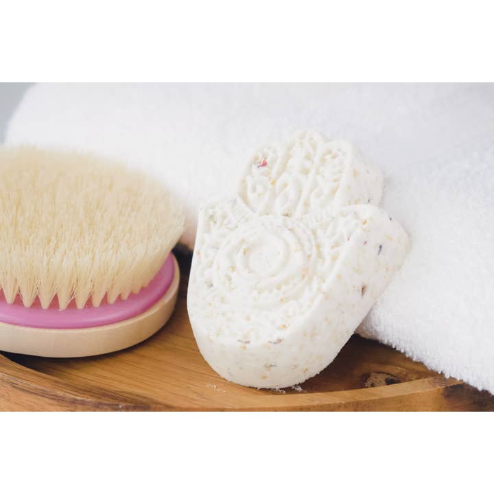 Unscented Bath Bomb - Rose, Lavender & Oatmeal for wholesale by Lotus and the Wolf