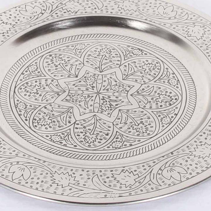 Casa Moro - Wholesale Serving Utensil - Oriental tea tray Hoyam diameter 50 cm silver tray1