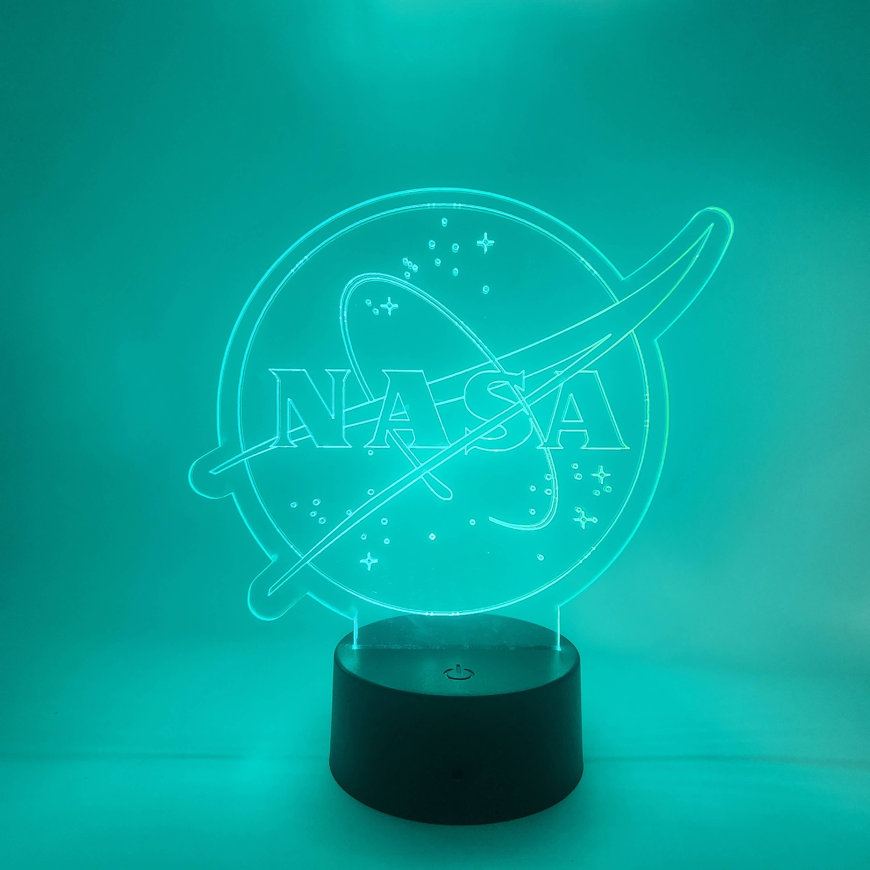 The 308 Collective - Wholesale Accent/Desk Lamp - NASA LED Lamp | NASA Logo Light | Outer Space Themed Gifts1