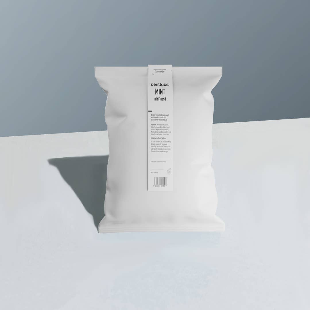 Denttabs Zahnputztabletten - Wholesale Toothpaste - Bulk bag: 3.15kg Denttabs Mint - without fluoride The toothput
