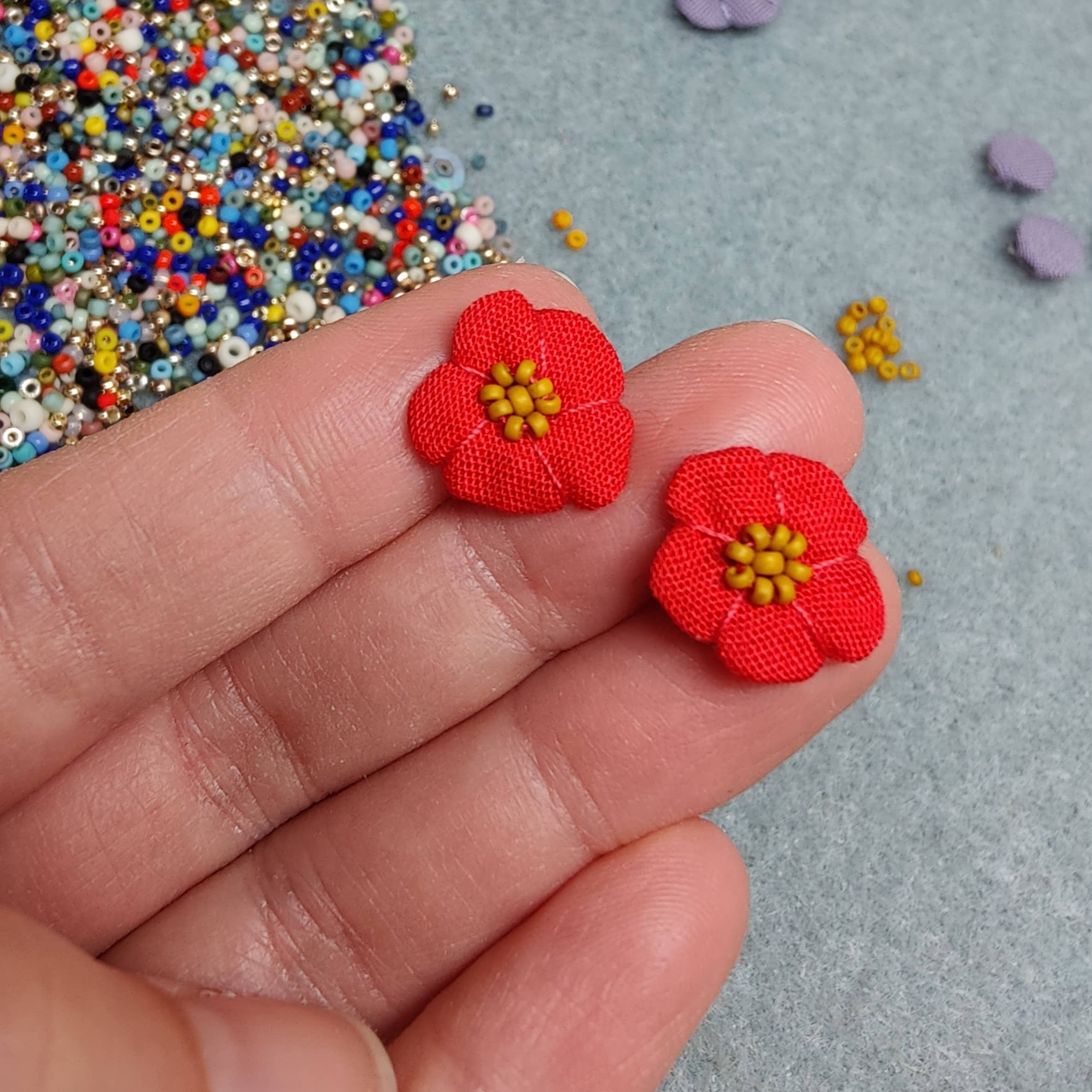 ashdel - Wholesale Stud/Post Earrings - Flower Bud Studs4