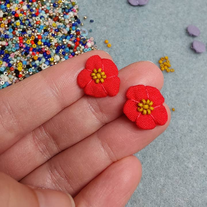 ashdel - Wholesale Stud/Post Earrings - Flower Bud Studs4