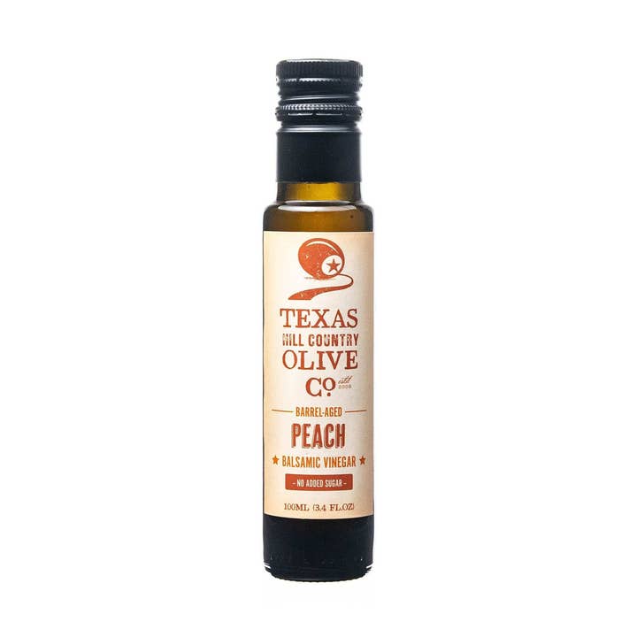 Peach Balsamic Vinegar - 100ml. for wholesale by Texas Hill Country Olive Co.