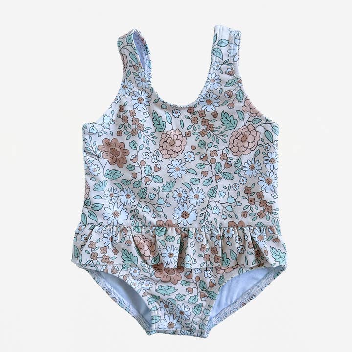 Baddräkt i ett stycke Wildflower Ruffle Kjol för wholesale av Wyldhood