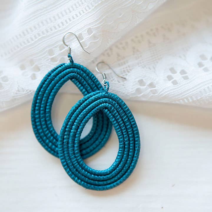 Woven Loop Earrings for wholesale by Azizi Life