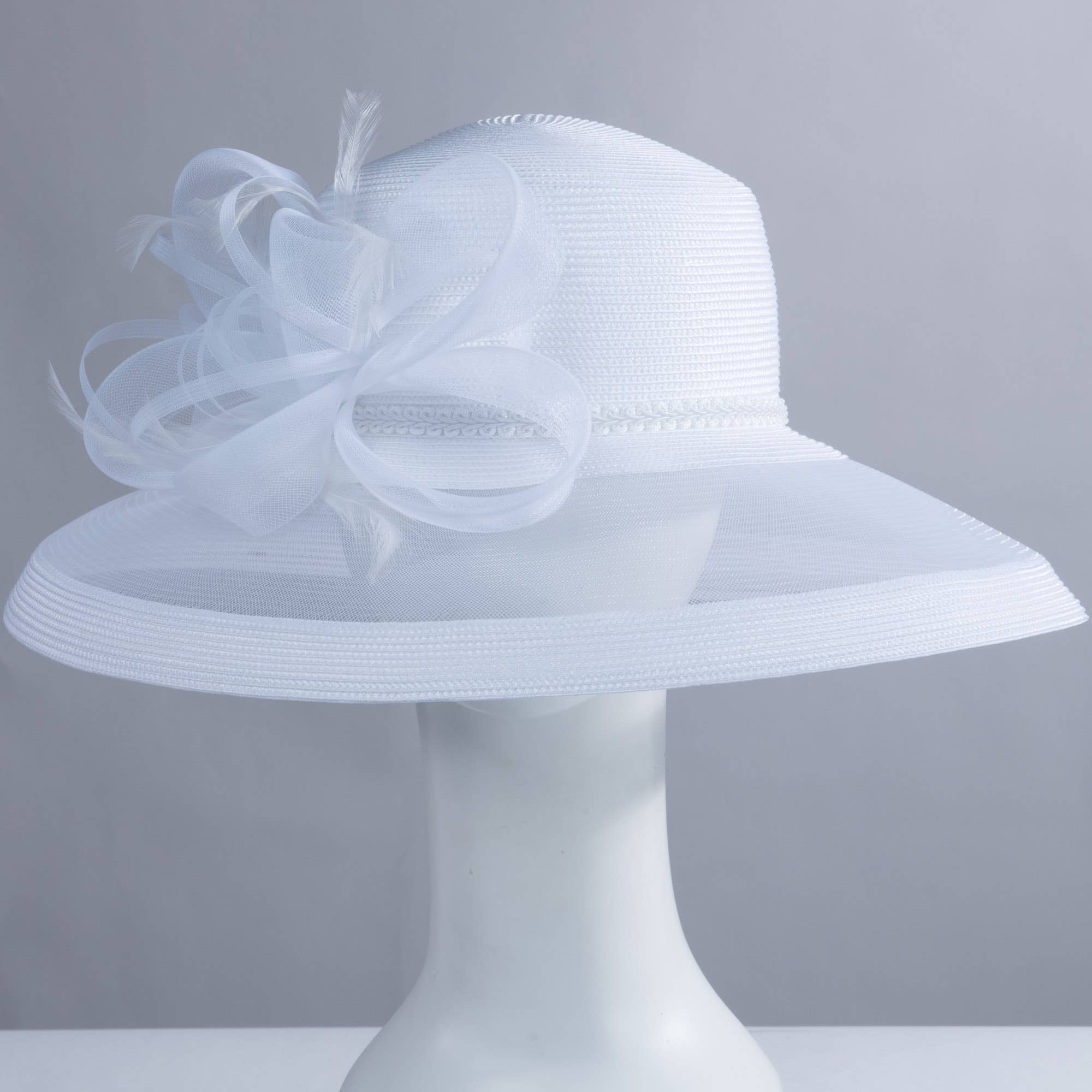 KaKyCo - Vendita all'ingrosso Cappello di paglia - Donna - Cappello di Paglia in Poliestere con Tesa in Crinolina e Fiocco a Nastro | 30188622