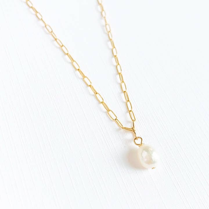 True by Kristy Jewelry - Wholesale Pendant/Charm Necklace - Baroque Pearl Necklace Gold Filled2